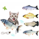 thumbnail image 5 of Juguetes de peluche suave para gatos JAMW Catnip Pack Fish, 5 of 5