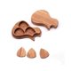 thumbnail image 2 of Guitar Plectrum Case, Maple Solid Wood Case Guitar Plectrum Holder With 3 Plectrums, Gift For Guita, 2 of 5