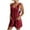 Wine(Regular), variant on Jalioing Plus Size Shorts Overalls for Women Casual Adjustment Suspender Rompers Short Jumpsuit & Pockets