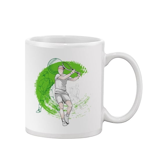 Tennis Player Shape Design Mug Unisex's -Image by Shutterstock