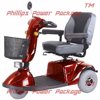 CTM - HS-730 - Full Size Heavy Duty Road Class Scooter - 3-Wheel - Burgundy