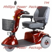 CTM - HS-730 - Full Size Heavy Duty Road Class Scooter - 3-Wheel - Burgundy