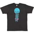 thumbnail image 3 of Inktastic Blue Jellyfish, Cute Jellyfish With Pink Ribbons T-Shirt, 3 of 5