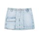 thumbnail image 3 of HH TRAF Verano Femenino Nuevas Faldas Mini Elegantes Botones Bolsillos Decoración Cremallera Azul Cintura Alta Mujeres Casual Falda Vaquera Corta Mujer, 3 of 5