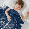 thumbnail image 7 of Paready Tree of Life Blanket Flannel Sun and Moon Blanket Vintage Viking Throw Blanket Retro Astrology Fleece Blanket for Adults Kids Cozy Tree of Life Plush Blanket for Couch Sofa Camping (30"x40"), 7 of 7