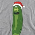 thumbnail image 2 of Rick And Morty Christmas, Merry Rickmas With Pickle Rick Unisex Adult Crewneck Sweatshirt (2X-Large) Athletic Heather, 2 of 5