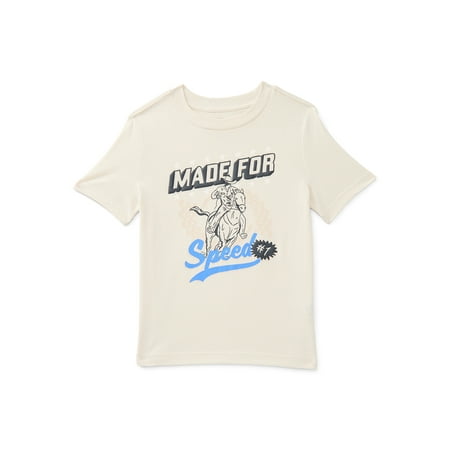 Wonder Nation Little Boys Graphic Tee with Short Sleeves, Sizes 4-10