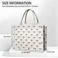 thumbnail image 3 of Large Capacity Tote Bag,White Buffalo Skull Flower Pattern Handbag Fashion Luxury Tote Bag,15.7"x13"x 5.1" Inches,Laptop Compatible, 3 of 6