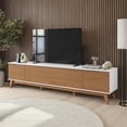 thumbnail image 1 of Mueble TV 85" 3 Puertas 218cm Blanco/Canela Kappesberg, 1 of 10