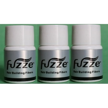 Medium Brown Hair Building Fibers for Thinning Hair Travel Size by FUZZE Hair Products (Pack of 3)