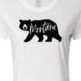 thumbnail image 4 of Inktastic Montana Black Bear Silhouette Women's T-Shirt, 4 of 5