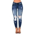 thumbnail image 2 of FrzhBrz Women's High Waisted Jeans for Women Ripped Stretch Skinny Butt Lifting Jeans Distressed Jeans Pants, 2 of 5