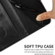 thumbnail image 4 of Funda tipo cartera con girasoles grabados para Samsung A40, elegante, multifuncional y con protección total., 4 of 5
