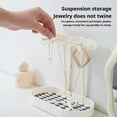 thumbnail image 6 of XYRSRUW Jewelry Organizer Rack, Hanging Necklace Holder with Storage Tray, Earring Ring Display Stand, 6 of 6