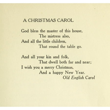 xTraditional A Christmas Carol Christmas in Poetry 1922 Stretched