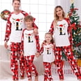 thumbnail image 2 of Womens Outfit Sets Adult Family Matching Christmas Pajamas - Printed Deer & Plaid Pants Soft Two-Piece Set Family Christmas, 2 of 9