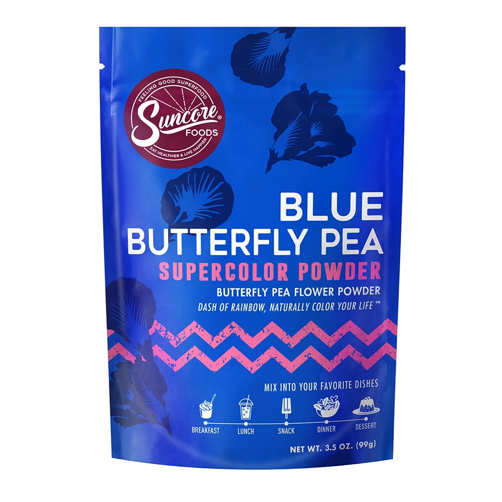 Suncore Foods Blue Butterfly Pea Supercolor Powder, 3.5oz