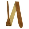 thumbnail image 3 of Perris 2.5" Soft Suede Natural Guitar Strap With Premium Backing Fully Adjustable From 44.5 to 53", 3 of 6