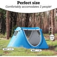 thumbnail image 2 of Pop Up Tent - 2 Person Pop Up with Double Doors - Sky Blue, 2 of 8