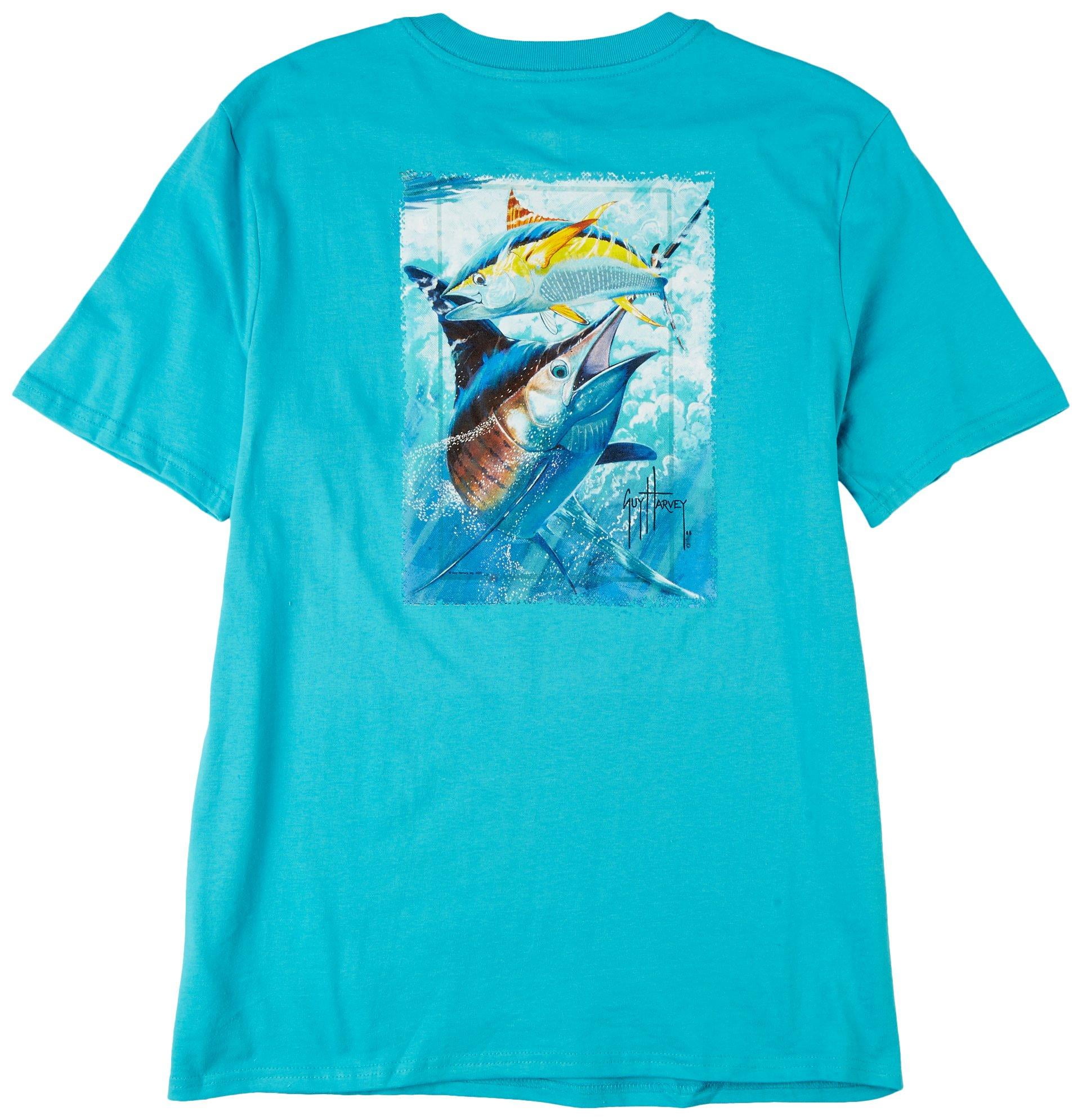 T Shirt Guy Harvey Camisetas Guy Harvey Hombre The Hunt Scuba Blue