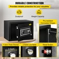 thumbnail image 5 of Vevor ZWSBXXHSWC22LQN18V0 0.8 cu. ft. Fingerprint Safe Box for Money with 2 Keys, 5 of 11