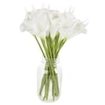 thumbnail image 6 of Pure Garden Artificial Calla-Lily with Stems - Real Touch Fake Flowers for Home Decor, Wedding, Bridal/Baby Shower, More- 24 Pc Set (Pure White), 6 of 8