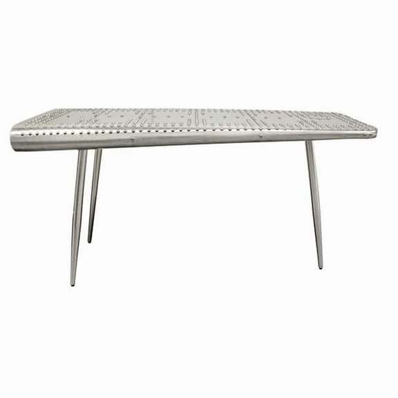 Pilot Console Table, Silver