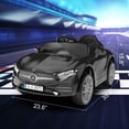 thumbnail image 4 of 12V Kids Ride on Car with 2.4G Remote Control, Battery Powered Electric Vehicle with Double Doors, Safety Belt & LED Light(Black), 4 of 7
