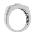 thumbnail image 2 of 1/2 Carat Men's Diamond Wedding Band Ring in 14K White Gold (Ring Size 10.75), 2 of 7