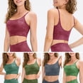thumbnail image 3 of Women Sports Bra Print Stretchy Breathable Removable Pad Yoga Running, 3 of 8