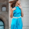 thumbnail image 4 of unbranded Skirt Grommet Transparent Double Chain Belt Miss 105.50X4.50X0.80CM, 4 of 8