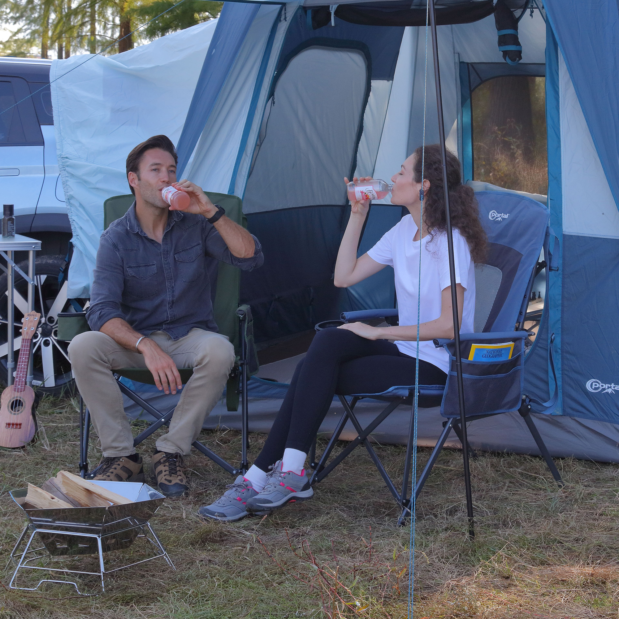 Portal Folding High Back Camping Chair - 400 lb Capacity photo 7