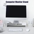 thumbnail image 2 of Wooden Desktop Computer Stand With Multiple Compartments Easy Assembly Sturdy Construction Fits 10-20 Inch Laptops, 2 of 9