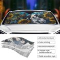 thumbnail image 3 of Yiaed Sunset Sunflower Dog Print Car Windshield Sunshade Front Auto Car Front Window Sun Shade Foldable Sun Visor Shield Cover Auto Accessories for Sedan SUV Truck-Small, 3 of 5