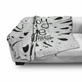 thumbnail image 3 of Enjoy the Little Things Soft Flannel Fleece Blanket, Vintage Style Motivation Boosting Words with Teardrop Pattern, Cozy Plush for Indoor and Outdoor Use, 50" x 60", Black and White, by Ambesonne, 3 of 6