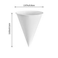 thumbnail image 2 of POINTERTECK 250 Pcs Cone Shape Paper Cups Disposable Cups Water Drinking Cups Water Ice Cups, 2 of 6
