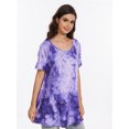 thumbnail image 5 of Plus Size Tops for Womens Summer Clothes Short Sleeve Shirts Casual V Neck Tshirt, 5 of 6