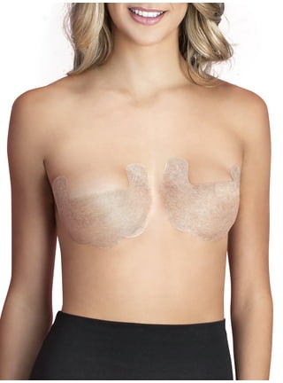 Gecheer Strapless Bras for Women Push Up Plus Size Underwire -Slip Silicone  Padded Bandeau Bra Tube Tops Bra 