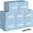 Pastel Blue, variant on Fabric storage cubes (Set of 8) 11 Inch Cube Storage Bin, Cube storage with 8 Labels Window Cards & a Pen, Foldable cube organizer bins,11x11 Storage bin, Cubby Organizer Boxes, Pink