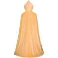thumbnail image 2 of KAWELL Princess Full Length Girls Cloaks Yellow Halloween Costume Capes for Child 3-12 Years, 2 of 6