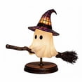 thumbnail image 2 of Stained Glass Style Witch Hat Lamp, Handcrafted Plastic Gothic Wizard Accent Lamp, Vintage Halloween Table Decor Night Light, for Bedroom, Bookshelf and Witchy Room Aesthetics, 2 of 3