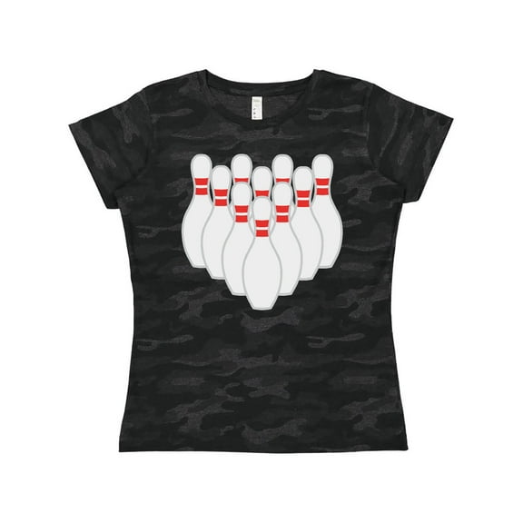 Inktastic Ten Pins for Bowling Women's T-Shirt