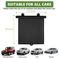 thumbnail image 2 of Retractable Car Roller Sunshade, Blocks Harmful Sun Glare and Heat Car Side Window Sunshade for Baby Pets Passengers(2 Pack), 2 of 8
