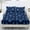 Blue Galaxy Paw Print, variant on Whosucclay Hummingbird Floral Print 3 Piece Fitted Sheet Set for Boys Girls, All Around Elastic Full Wrap Fitted Sheets for Bedroom, King Size