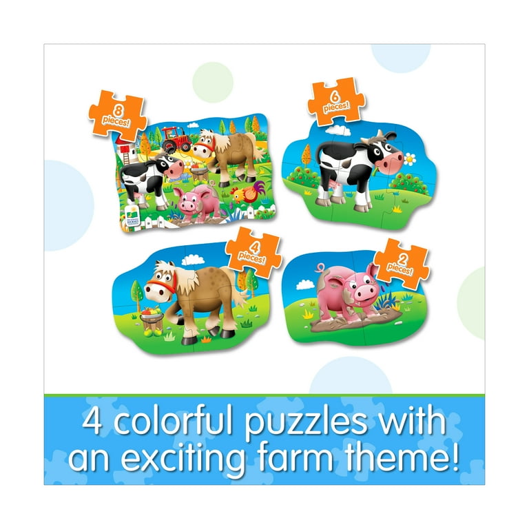 Life as a Journey MIXCD 4枚セット The Learning Journey My First Puzzle Set, 4-in-a-Box, Farm