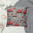 thumbnail image 2 of JEUXUS  Mushroom Linen Throw Pillow Covers , Watercolor Mushroom Decorative Throw Pillow Case, Mushroom Gifts for Women, Botanical Vintage Farmhouse Decor for Home Bedroom Living Room, 2 of 5