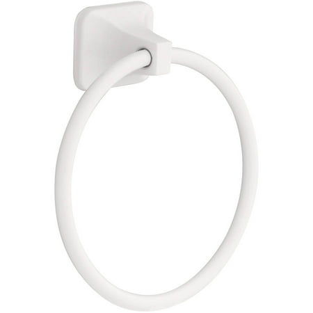Quadrangle Towel Ring - Franklin Brass D2416W White Futura Towel Ring