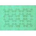 thumbnail image 1 of Ahgly Company Indoor Rectangle Abstract Turquoise Blue Modern Area Rugs, 4' x 6', 1 of 4