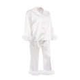 thumbnail image 3 of Pyjama Femme Confortable Décontracté à Manches Longues avec Bordure en Plumes de Qualité pour la Maison, 3 of 6