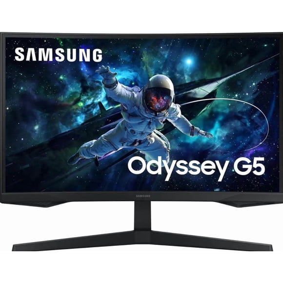 SAMSUNG Odyssey G5 27" QHD 2K 1440P 165Hz with AMD FreeSync Premium 1ms HDR10 1000R Curved Gaming Computer Monitor